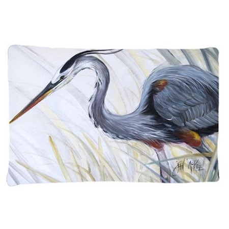 Carolines Treasures Carolines Treasures JMK1017PILLOWCASE Blue Heron Frog Hunting Fabric Standard Pillowcase JMK1017PILLOWCASE